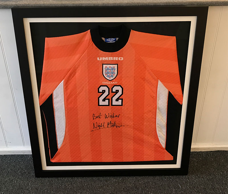Signed england orange shirt